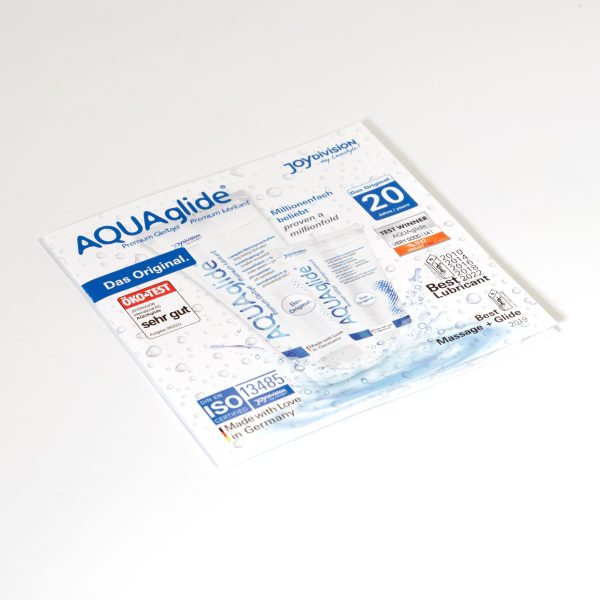FOLHETO INFORMATIVO COM SAQUETA DE LUBRIFICANTE AQUAGLIDE NEUTRO 3 ML - Imagen 3