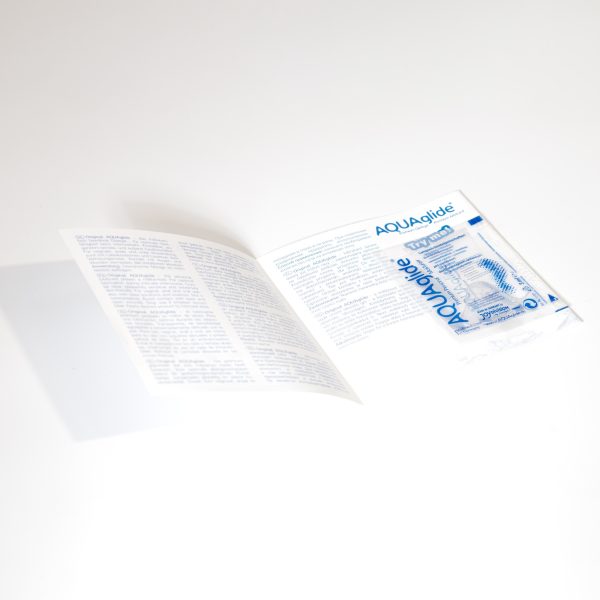 FOLHETO INFORMATIVO COM SAQUETA DE LUBRIFICANTE AQUAGLIDE NEUTRO 3 ML - Imagen 2