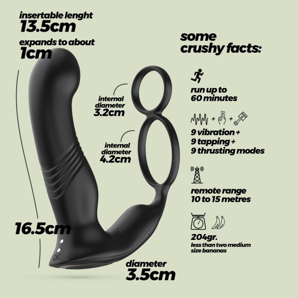 VIBRADOR DE PRÓSTATA COM COMANDO ERIXOS CRUSHIOUS - Imagen 7