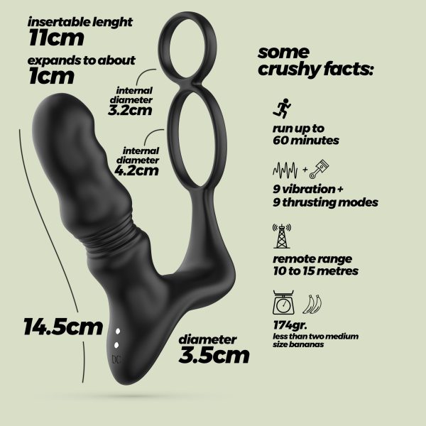 VIBRADOR DE PRÓSTATA COM COMANDO CRIXUS CRUSHIOUS - Imagen 6