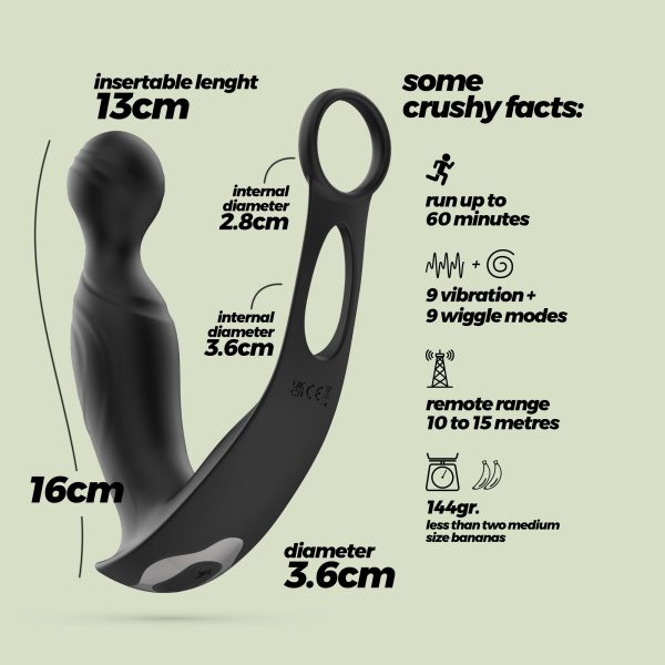 VIBRADOR DE PRÓSTATA COM COMANDO FLAMMA CRUSHIOUS - Imagen 7