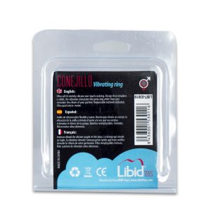 ANEL VIBRATÓRIO CONEJILLO TRANSPARENTE LIBID TOYS