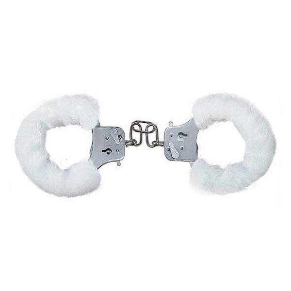 ALGEMAS COM PELÚCIA FURRY FUN BRANCO TOYJOY - Imagen 3