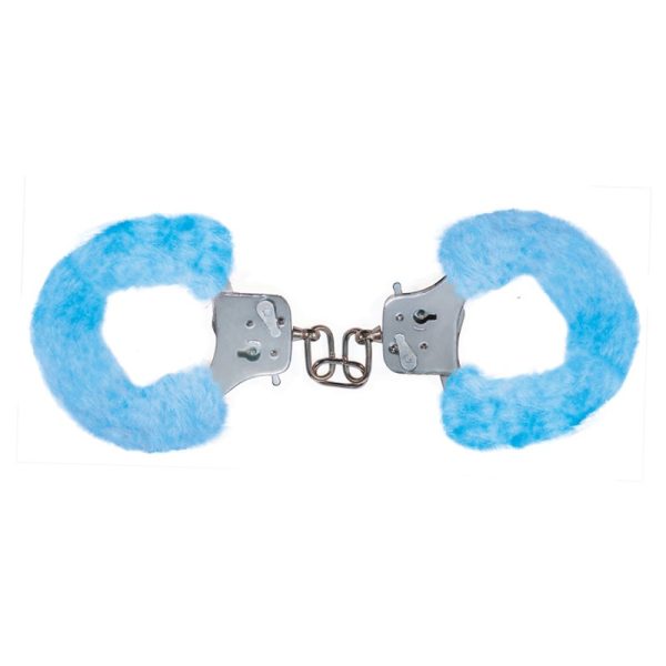 ALGEMAS COM PELÚCIA FURRY FUN AZUL CLARO TOYJOY - Imagen 3
