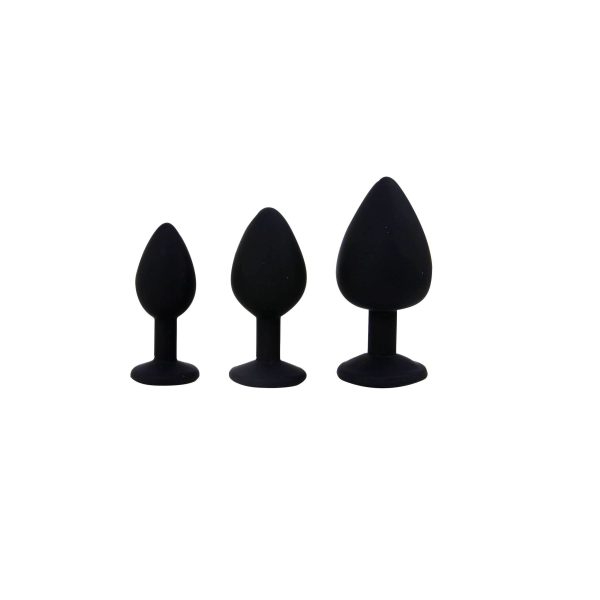 CONJUNTO DE JOIAS PARA TREINO ANAL PRETO CANDY LUST - Imagen 3
