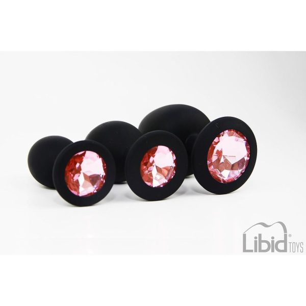 CONJUNTO DE JOIAS PARA TREINO ANAL PRETO CANDY LUST - Imagen 2