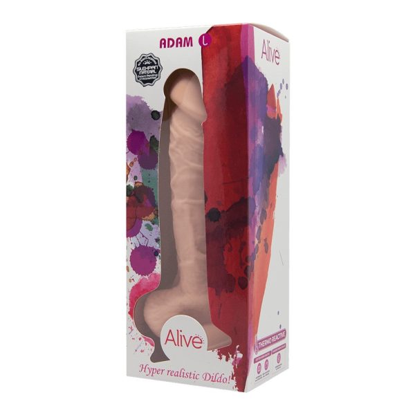 DILDO REALISTA COM TESTÍCULOS ADAM ALIVE - Imagen 2