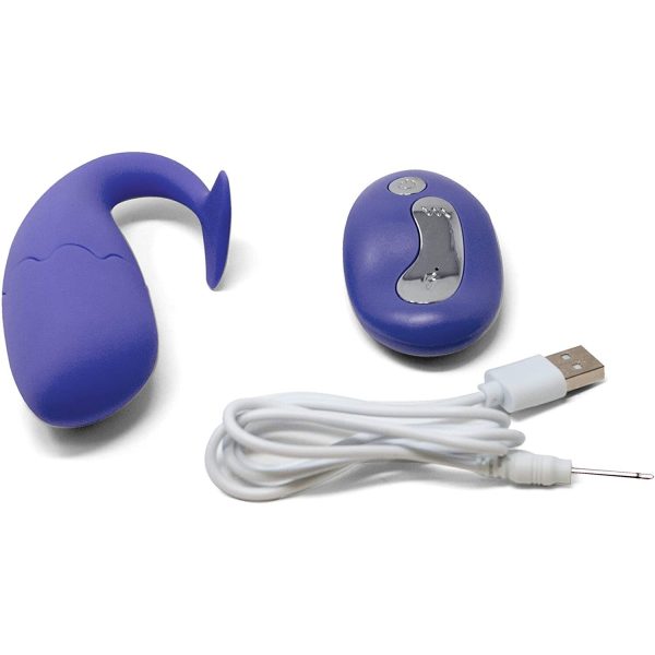 OVO VIBRATÓRIO RECARREGÁVEL COM COMANDO BARINE ROXO EVOQUE - Imagen 3