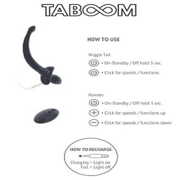 PLUG ANAL COM CAUDA QUE ABANA E COMANDO PUPPY PLAY TABOOM - Imagen 7