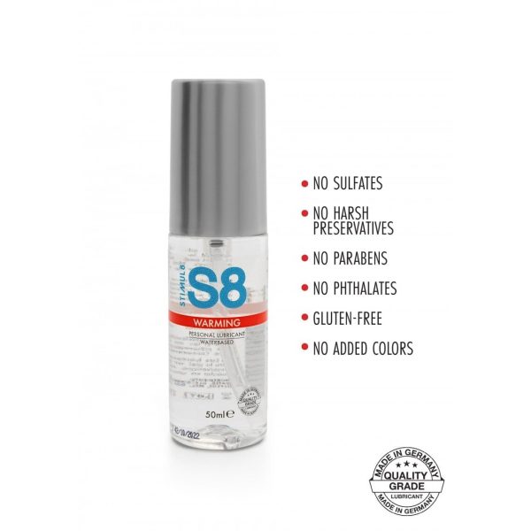 LUBRIFICANTE À BASE DE ÁGUA COM EFEITO DE AQUECIMENTO S8 STIMUL8 50ML - Imagen 2