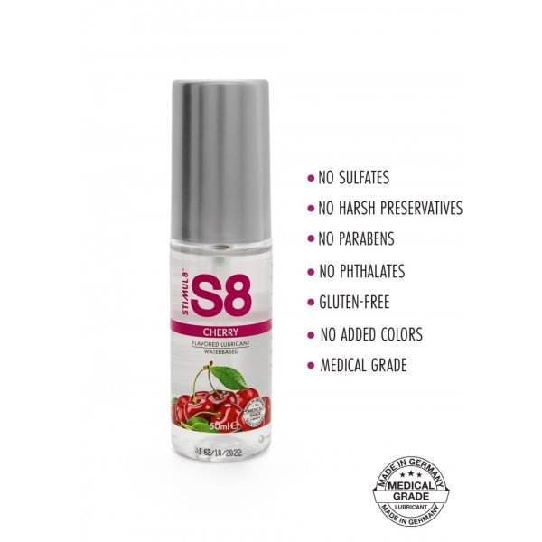LUBRIFICANTE À BASE DE ÁGUA COM SABOR A CEREJA S8 STIMUL8 50ML - Imagen 2