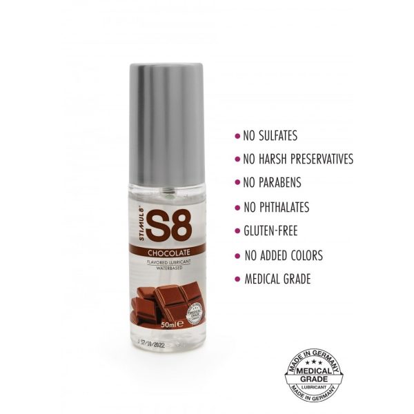 LUBRIFICANTE À BASE DEÁGUA COM SABOR A CHOCOLATE S8 STIMUL8 50ML - Imagen 2