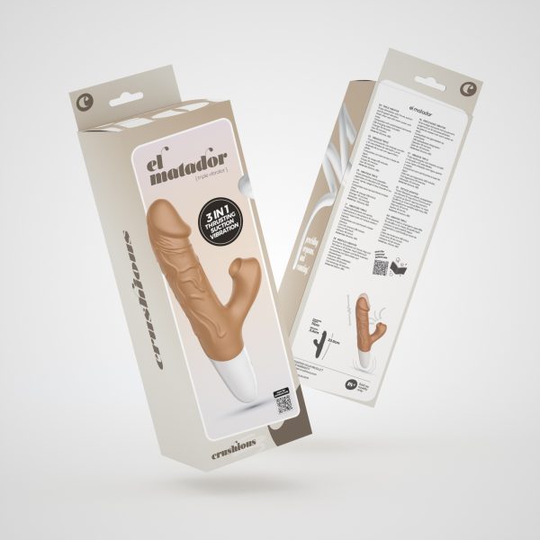 VIBRADOR REALISTA COM VAI-VEM EL MATADOR CRUSHIOUS - Imagen 10