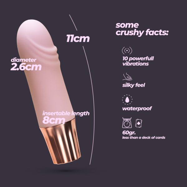 MINI VIBRADOR MELLOW WAVES ROSA CRUSHIOUS - Imagen 5