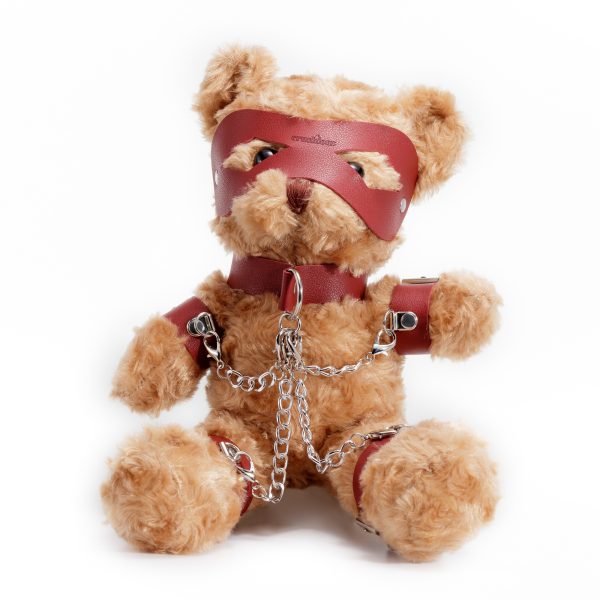 URSO DE PELÚCIA BONDAGE CRUSHITO VERMELHO 31CM CRUSHIOUS - Imagen 7