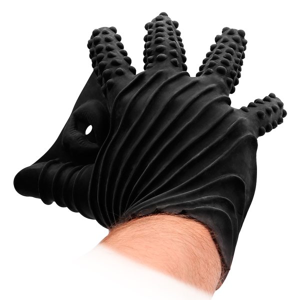 LUVA ESTIMULANTE DE SILICONE FIST IT PRETA - Imagen 2