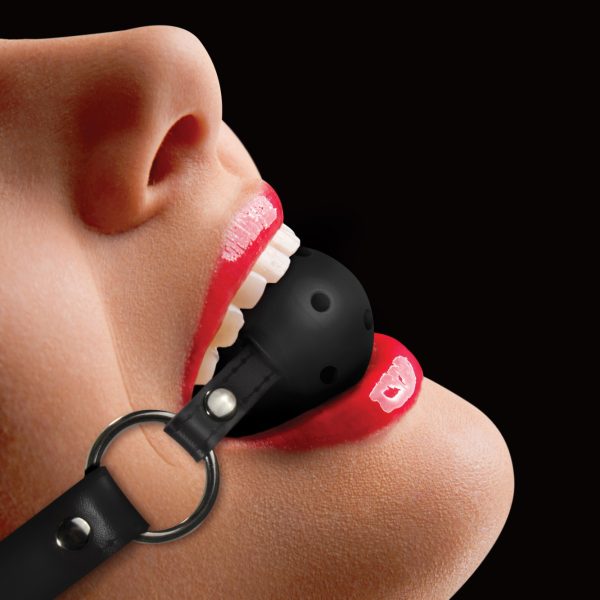 MORDAÇA OUCH! BALL GAG PRETA - Imagen 2