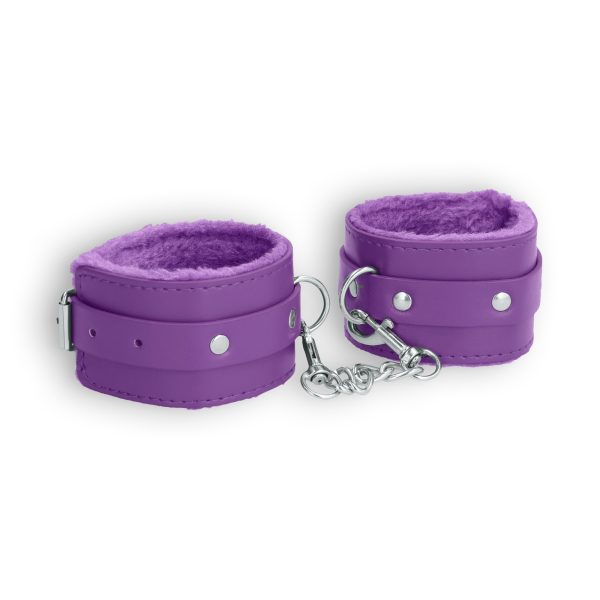ALGEMAS OUCH! PLUSH LEATHER WRIST CUFFS ROXAS - Imagen 3