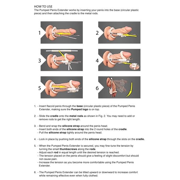 EXTENSOR DE PÉNIS POR TRAÇÃO PENIS EXTENDER PUMPED BRANCO - Imagen 4