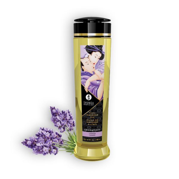 ÓLEO DE MASSAGEM SHUNGA SENSATION LAVANDA 240ML - Imagen 2