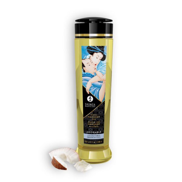 ÓLEO DE MASSAGEM SHUNGA ADORABLE EMOÇÕES DE CÔCO 240ML - Imagen 2