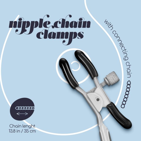 PINÇAS PARA MAMILOS SILVER NIPPLE CHAIN CLAMPS CRUSHIOUS - Imagen 4