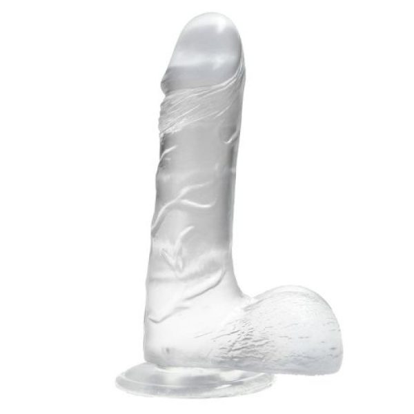DILDO REAL RAPTURE FIRE PASSION 8'' TRANSPARENTE - Imagen 4