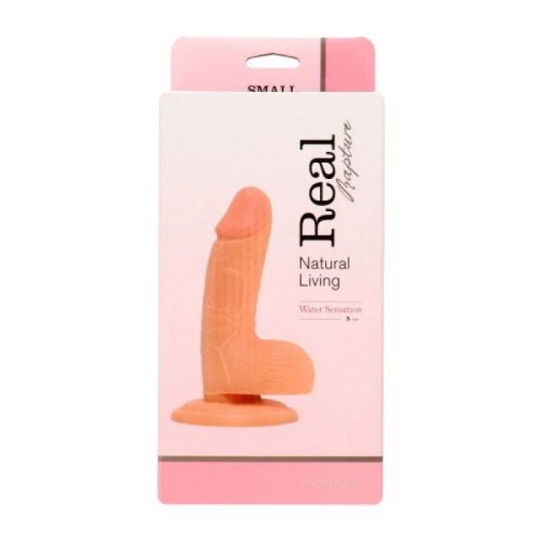 DILDO REALÍSTICO REAL RAPTURE WATER SENSATIONS 5'' BRANCO - Imagen 2