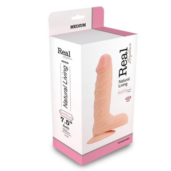 VIBRADOR REALÍSTICO REAL RAPTURE EARTH FLAVOUR 7.5'' BRANCO - Imagen 2