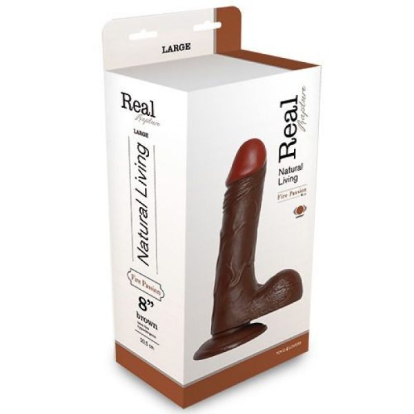 VIBRADOR REALÍSTICO REAL RAPTURE FIRE PASSION 8'' NEGRO - Imagen 2