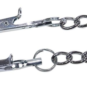 CORRENTE COM PINÇAS PARA OS MAMILOS E CLITÓRIS FETISH COLLECTION