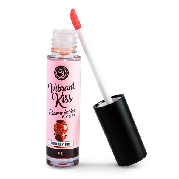 LIP GLOSS DE PASTILHA DE MORANGO VIBRANT KISS 6GR - Imagen 2