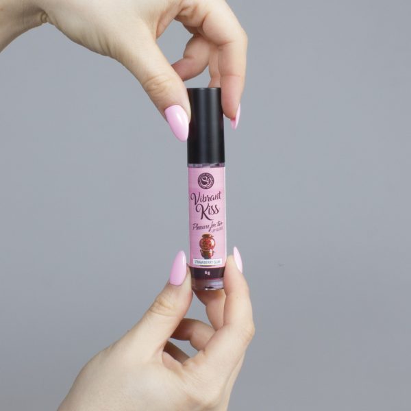LIP GLOSS DE PASTILHA DE MORANGO VIBRANT KISS 6GR - Imagen 3
