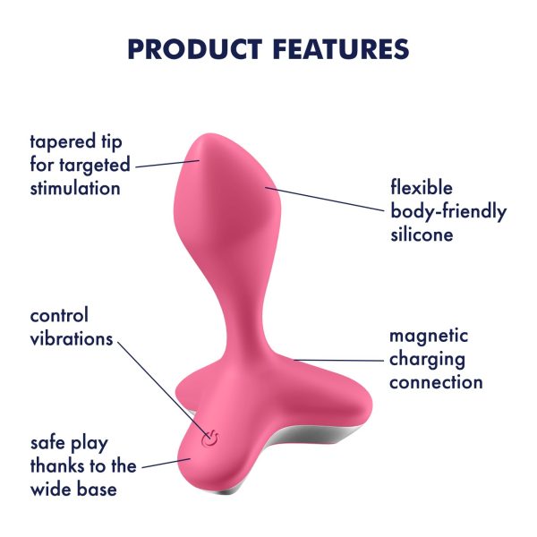 VIBRADOR ANAL GAME CHANGER SATISFYER ROSA - Imagen 8