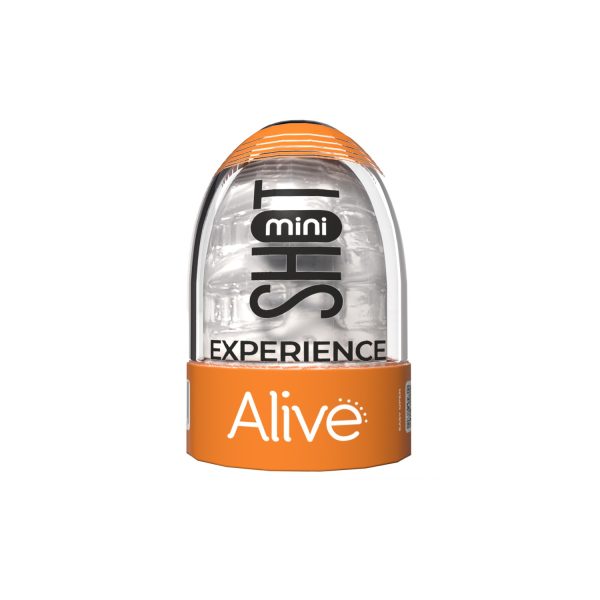 MASTURBADOR MINI SHOT EXPERIENCE ALIVE TRANSPARENTE - Imagen 3