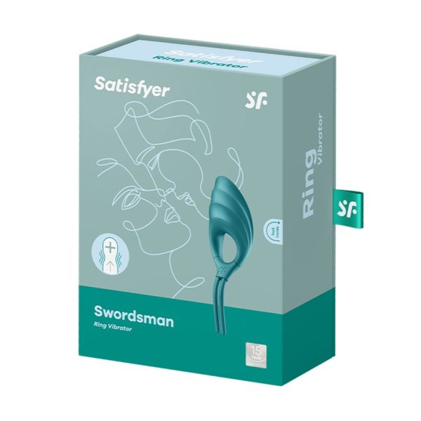 ANEL VIBRATÓRIO SWORDSMAN SATISFYER VERDE - Imagen 2
