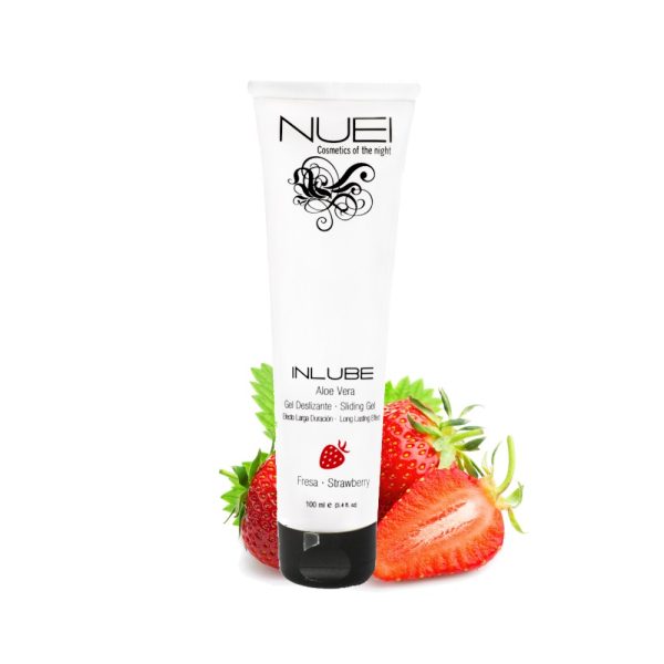 LUBRIFICANTE À BASE DE ÁGUA MORANGO INLUBE NUEI 100ML - Imagen 2