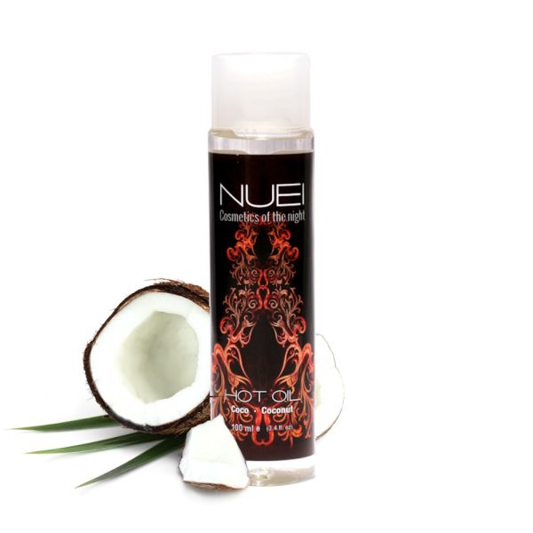 ÓLEO DE MASSAGEM COM EFEITO CALOR COCO HOT OIL NUEI 100ML - Imagen 2