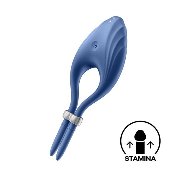 ANEL VIBRATÓRIO DUELIST SATISFYER AZUL - Imagen 6