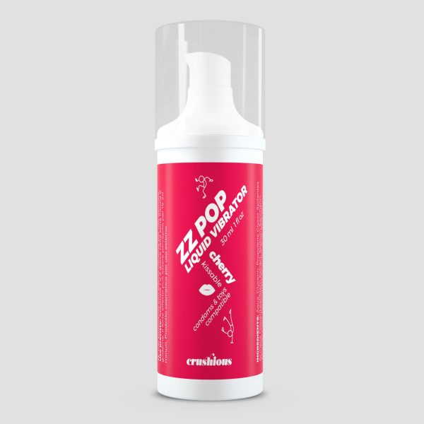 VIBRADOR LÍQUIDO ZZ POP COM AROMA CEREJA 30ML CRUSHIOUS - Imagen 2