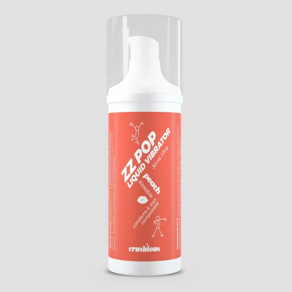 VIBRADOR LÍQUIDO ZZ POP COM AROMA PÊSSEGO 30ML CRUSHIOUS - Imagen 2