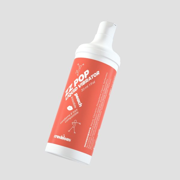 VIBRADOR LÍQUIDO ZZ POP COM AROMA PÊSSEGO 30ML CRUSHIOUS - Imagen 4