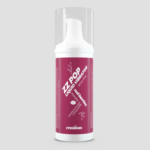 VIBRADOR LÍQUIDO ZZ POP COM AROMA FRUTOS VERMELHOS 30ML CRUSHIOUS - Imagen 2