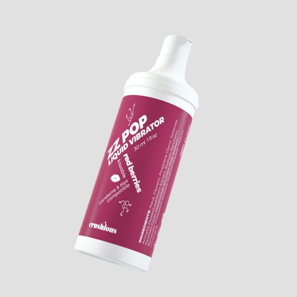 VIBRADOR LÍQUIDO ZZ POP COM AROMA FRUTOS VERMELHOS 30ML CRUSHIOUS - Imagen 4