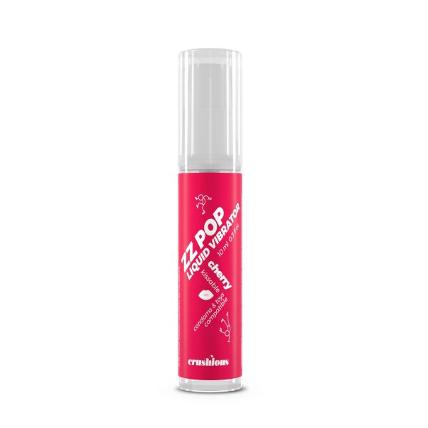 VIBRADOR LÍQUIDO ZZ POP COM AROMA CEREJA 10ML CRUSHIOUS - Imagen 2