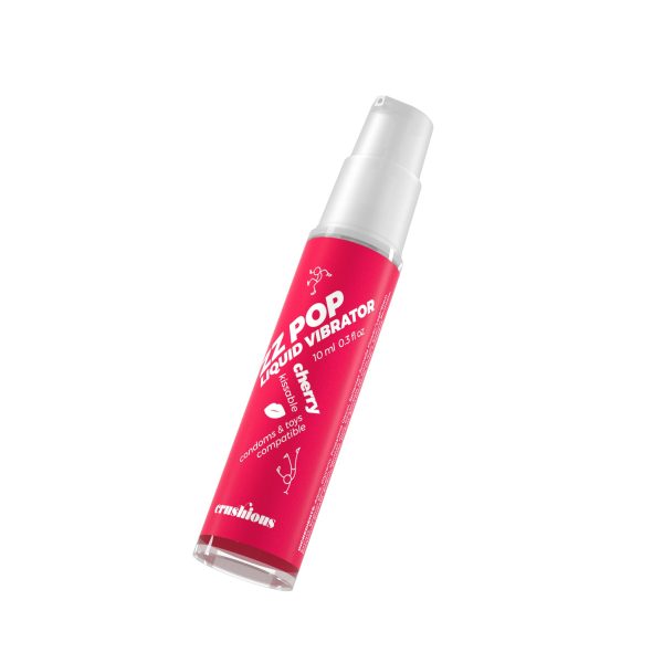 VIBRADOR LÍQUIDO ZZ POP COM AROMA CEREJA 10ML CRUSHIOUS - Imagen 4