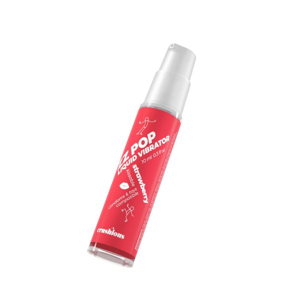 VIBRADOR LÍQUIDO ZZ POP COM AROMA MORANGO 10ML CRUSHIOUS - Imagen 4