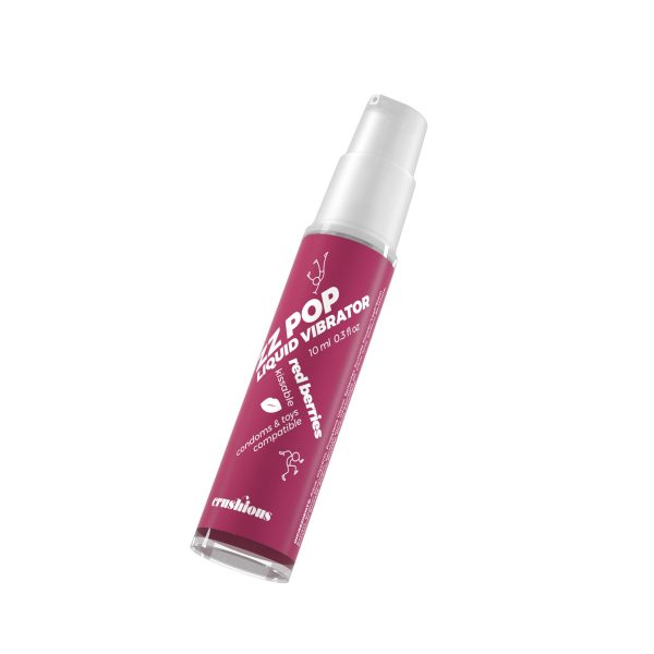 VIBRADOR LÍQUIDO ZZ POP COM AROMA FRUTOS VERMELHOS 10ML CRUSHIOUS - Imagen 4