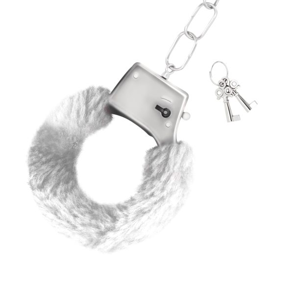 ALGEMAS DE PELUCHE LOVE CUFFS CRUSHIOUS BRANCAS - Imagen 2