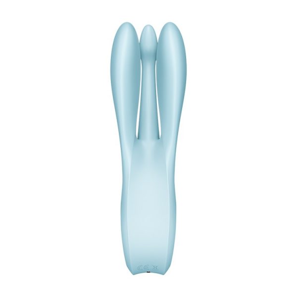 VIBRADOR THREESOME 1 AZUL SATISFYER - Imagen 3
